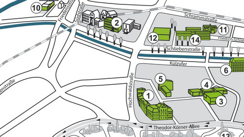 Lageplan Campus Zittau